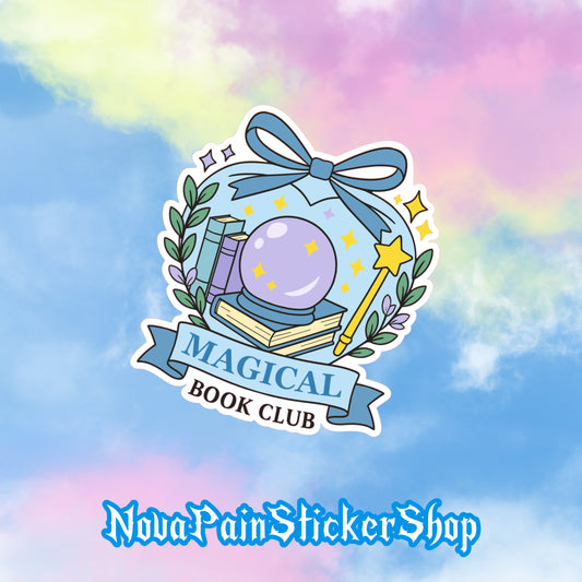 Magical Book Club Heart Sticker