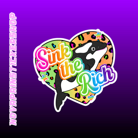 Sink The Rich Sticker