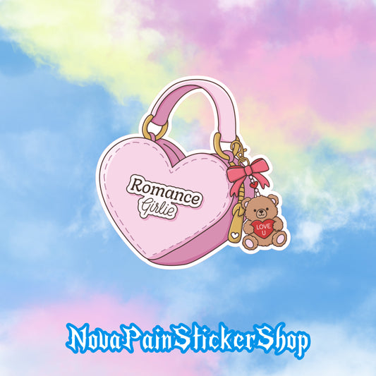 Romance Girlie Purse Sticker