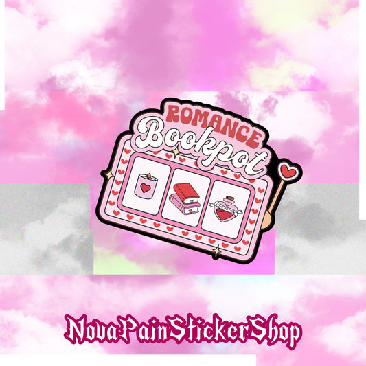 Romance Bookpot Sticker