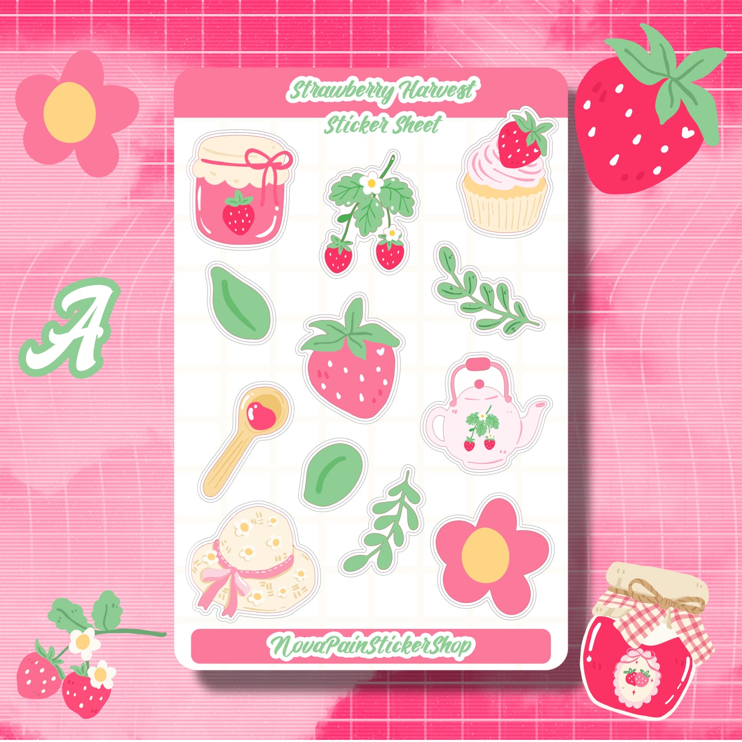 Strawberry Harvest Sticker Sheets