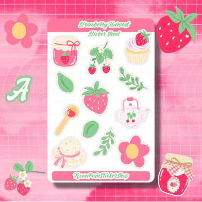 Strawberry Harvest Sticker Sheets