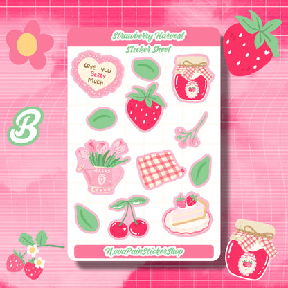 Strawberry Harvest Sticker Sheets