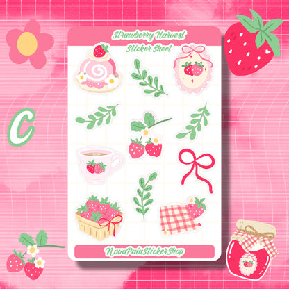 Strawberry Harvest Sticker Sheets