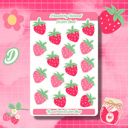 Strawberry Harvest Sticker Sheets