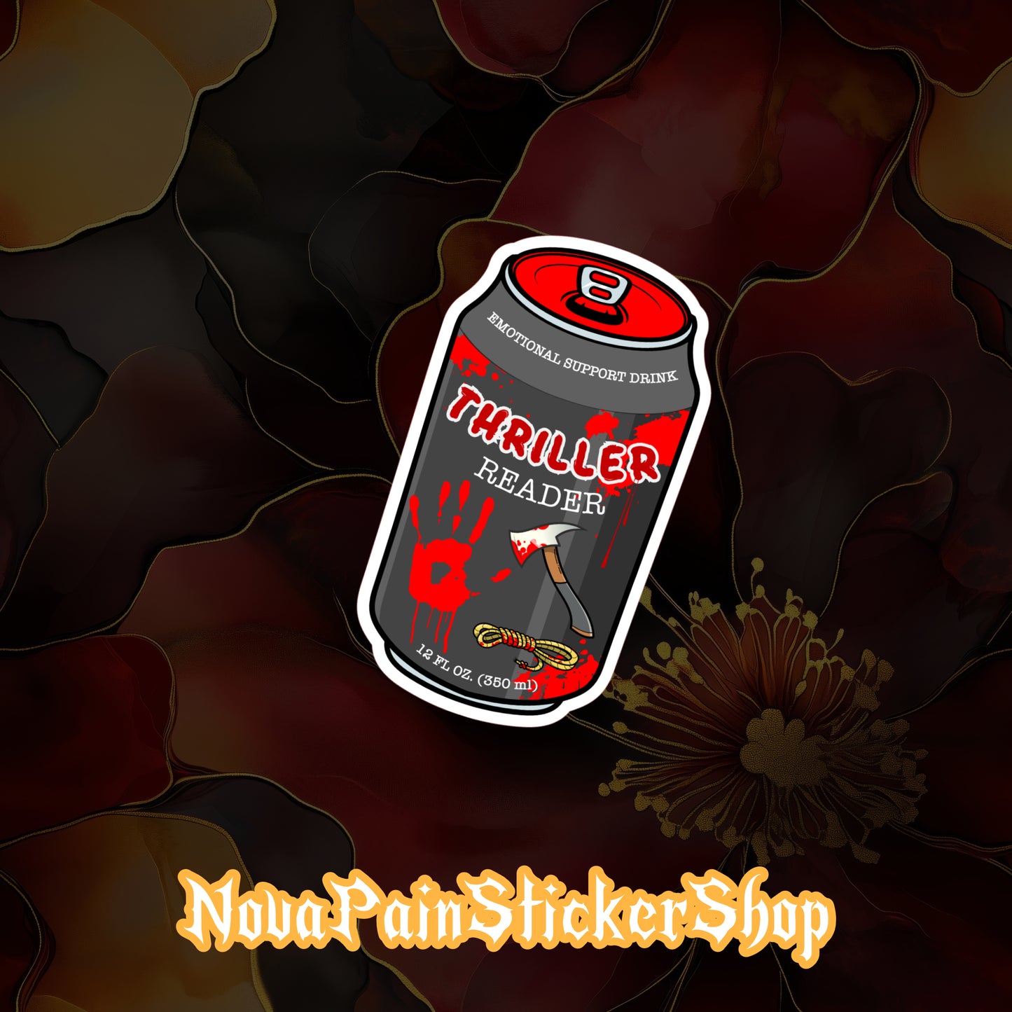 Thriller Reader Support Drink Sticker