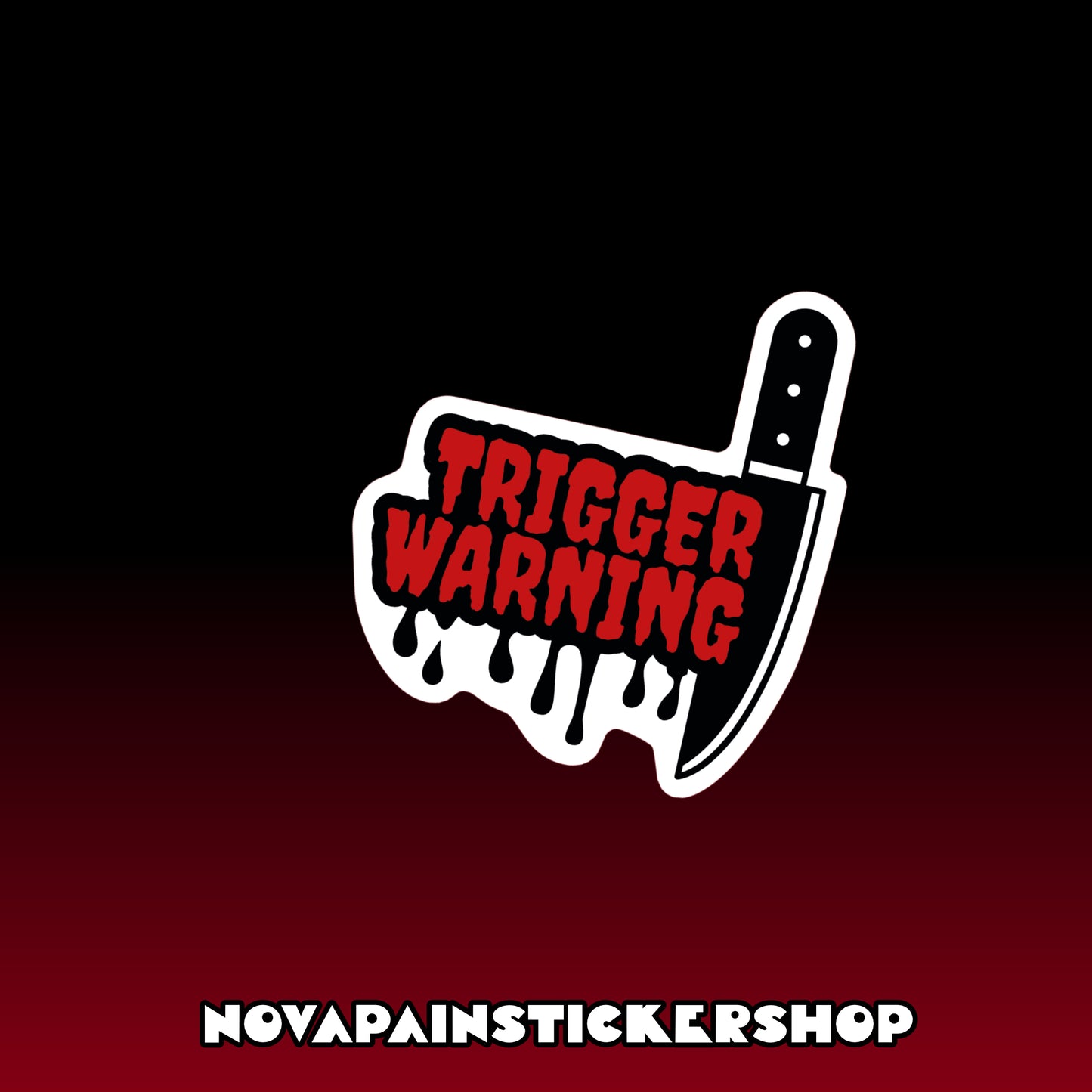 Trigger Warning Sticker