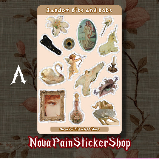 Random Bits and Bobs Sticker Sheets (Vertical)