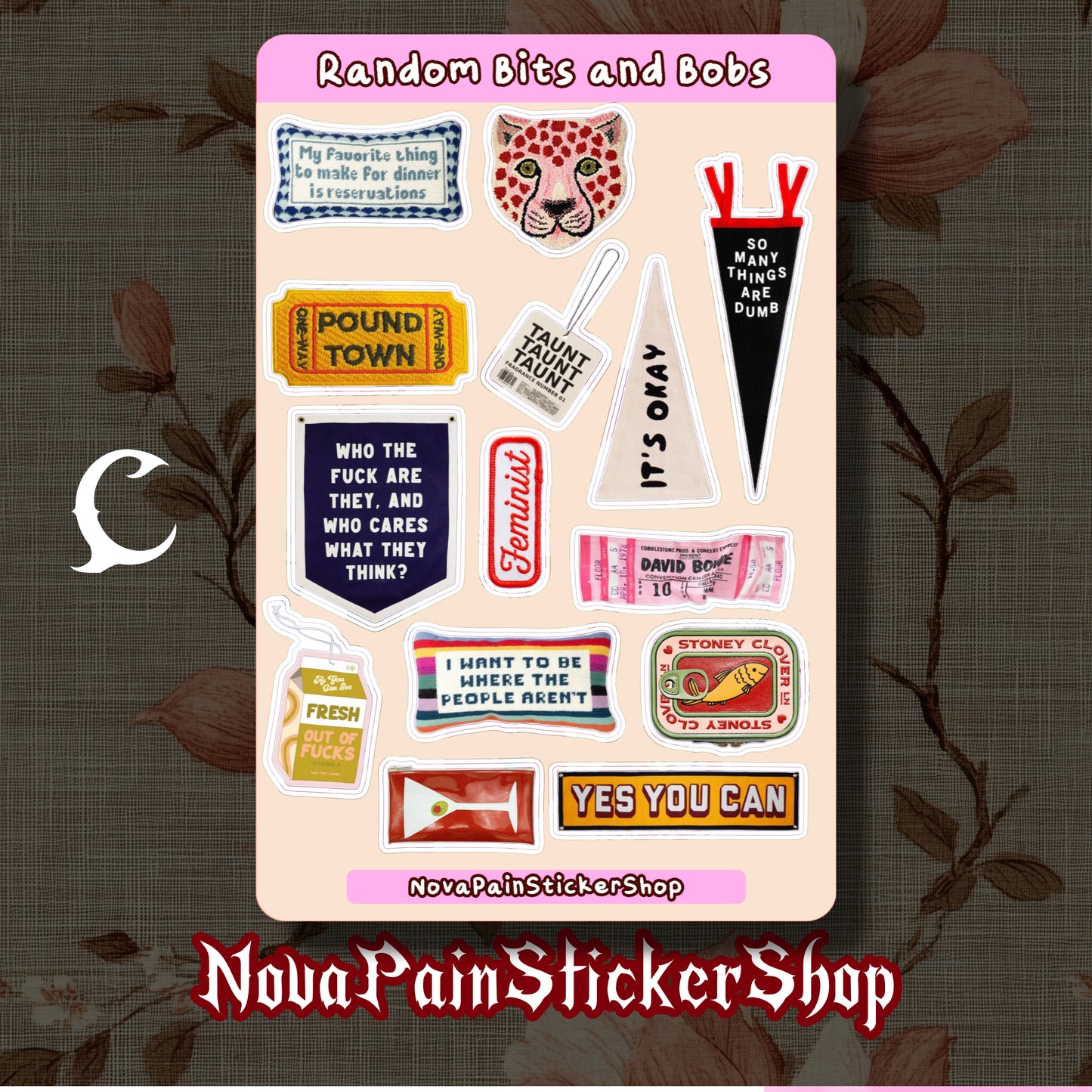 Random Bits and Bobs Sticker Sheets (Vertical)