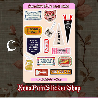 Random Bits and Bobs Sticker Sheets (Vertical)