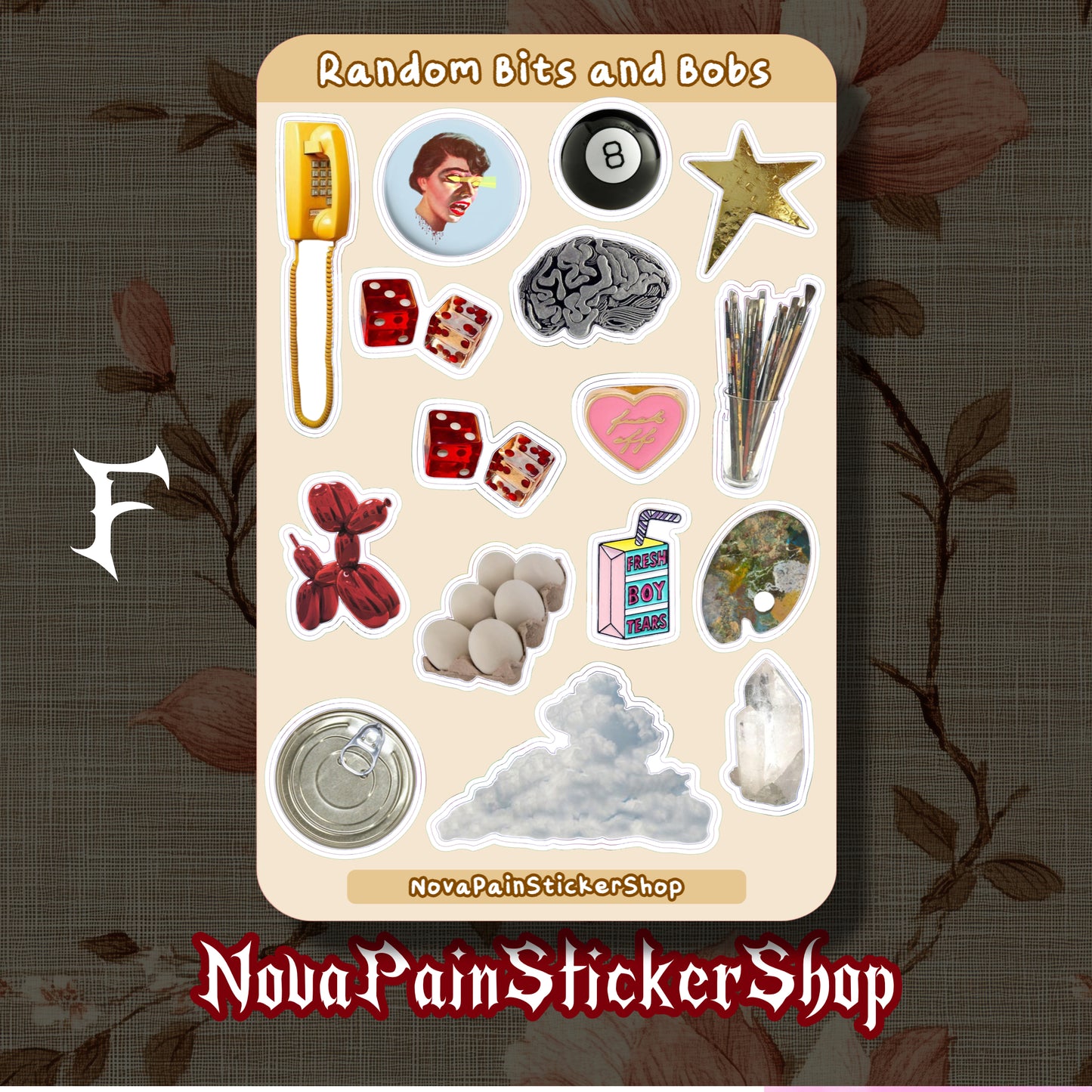 Random Bits and Bobs Sticker Sheets (Vertical)