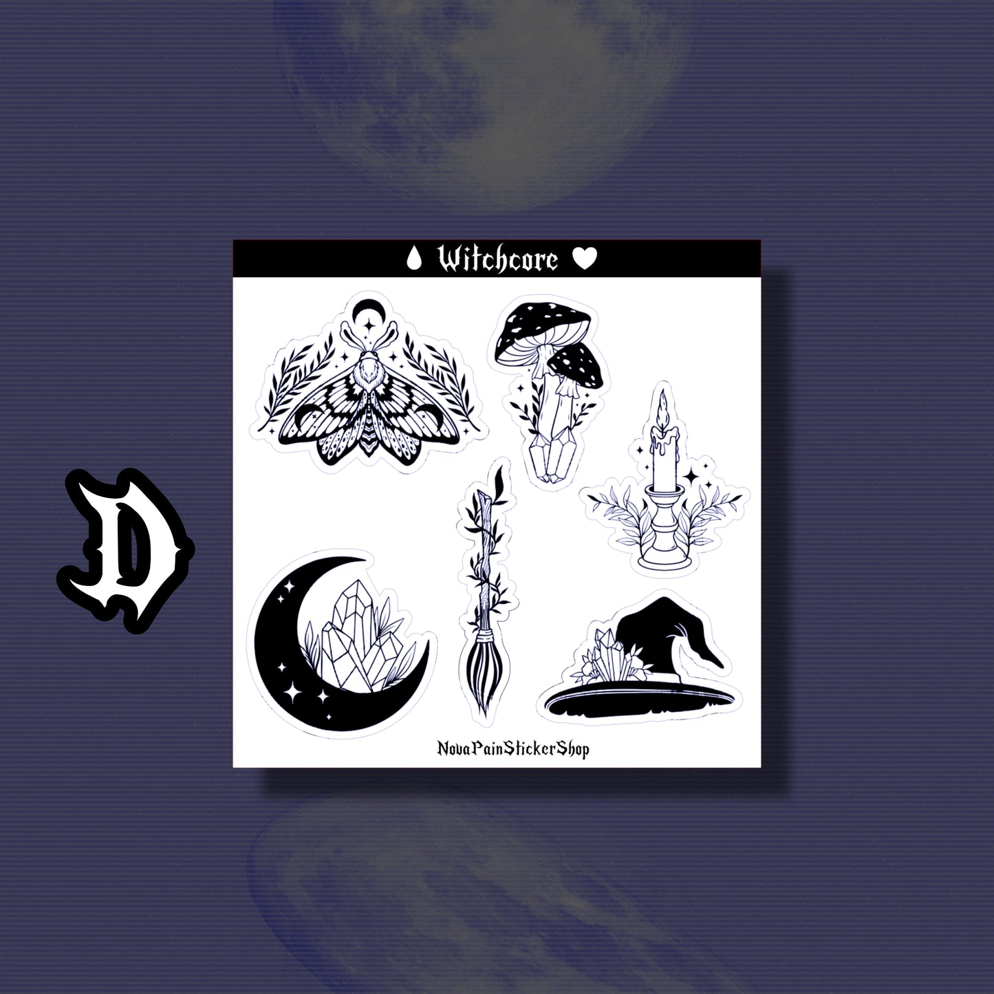 Witchcore Mini Sticker Sheets