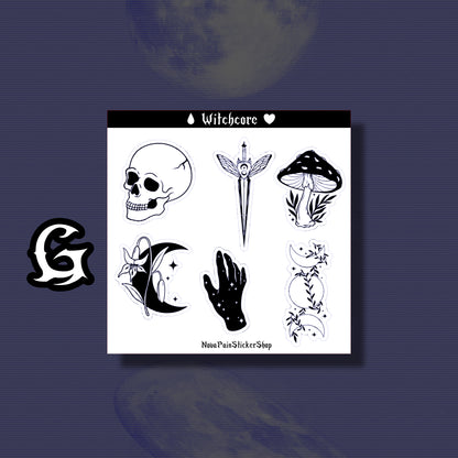 Witchcore Mini Sticker Sheets
