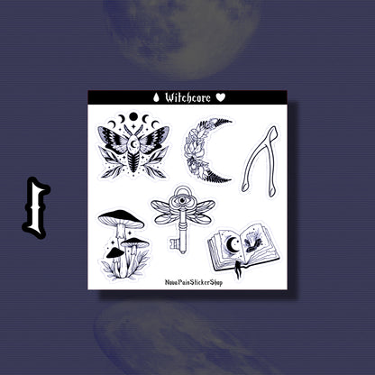 Witchcore Mini Sticker Sheets