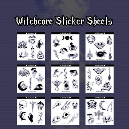 Witchcore Mini Sticker Sheets
